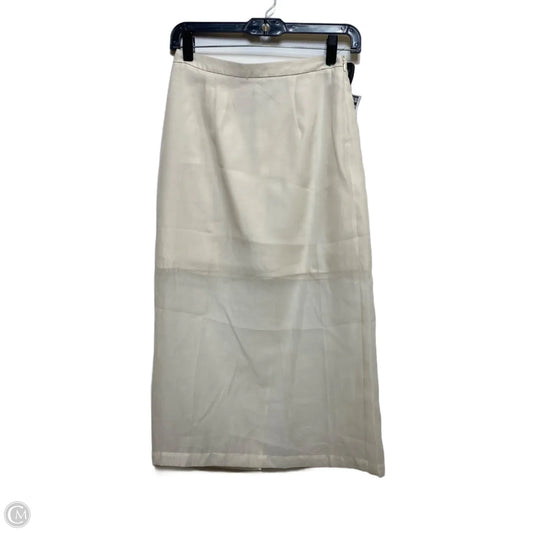Skirt Midi By A New Day In Cream, Size: Xs