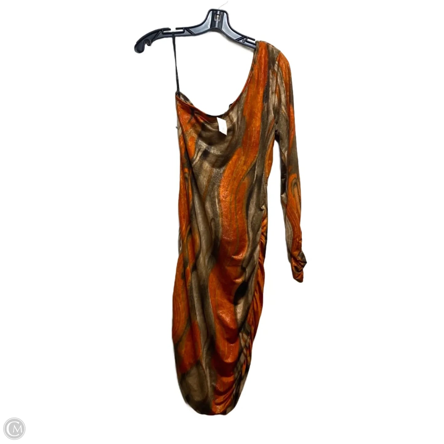 Dress Casual Midi By Papaya In Orange, Size: L
