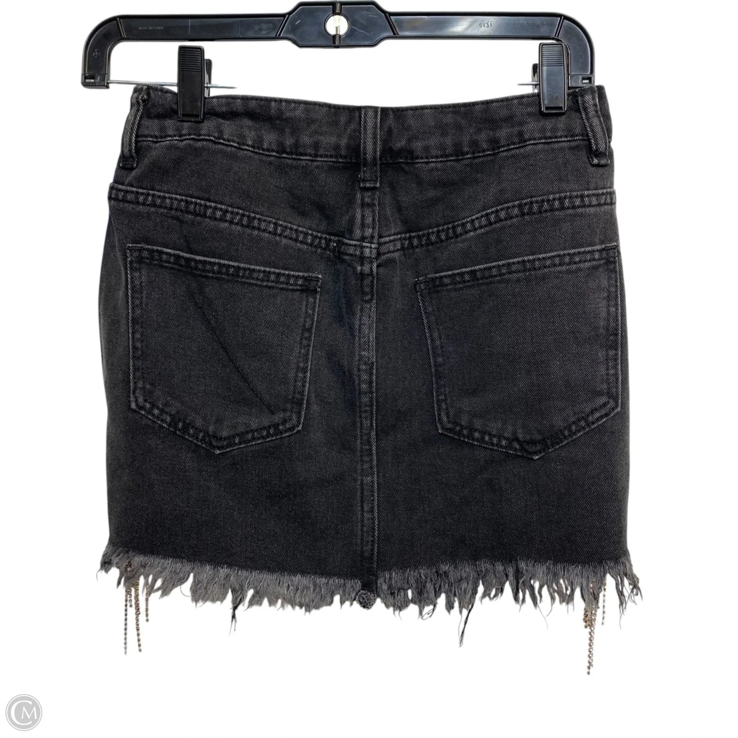 Skirt Mini & Short By Shein In Black Denim, Size: Xs