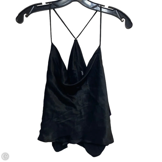 Top Sleeveless By Zara In Black, Size: M