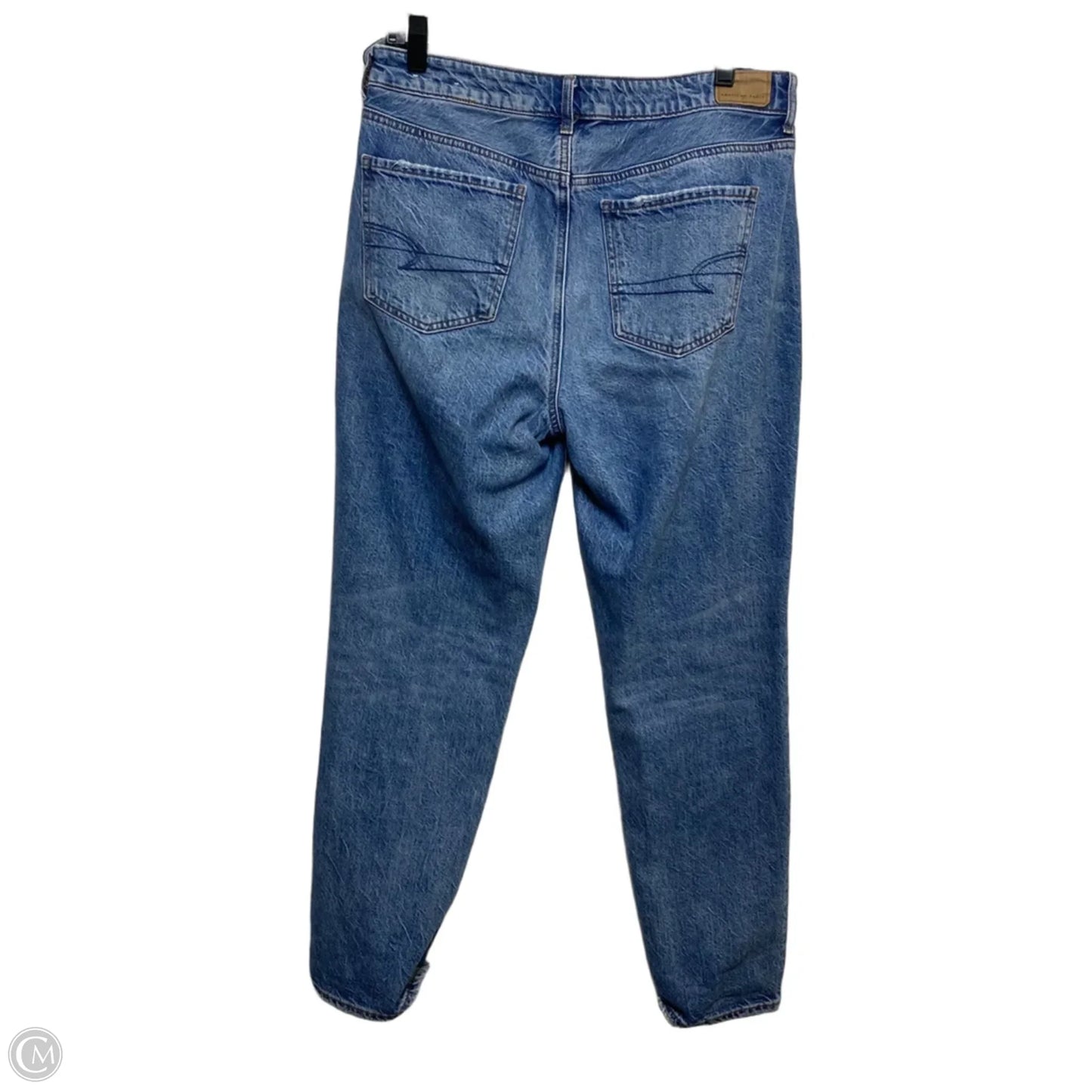 Jeans Straight By American Eagle In Blue Denim, Size: 8