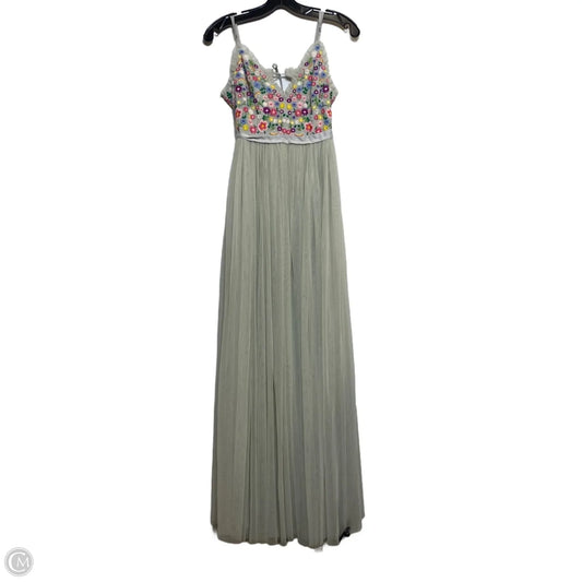 Dress Casual Maxi By Needle And Thread In Grey, Size: M