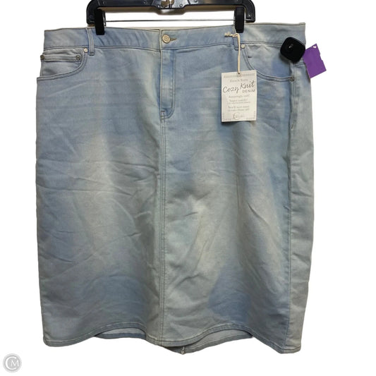 Skirt Mini & Short By Cato In Blue Denim, Size: 24