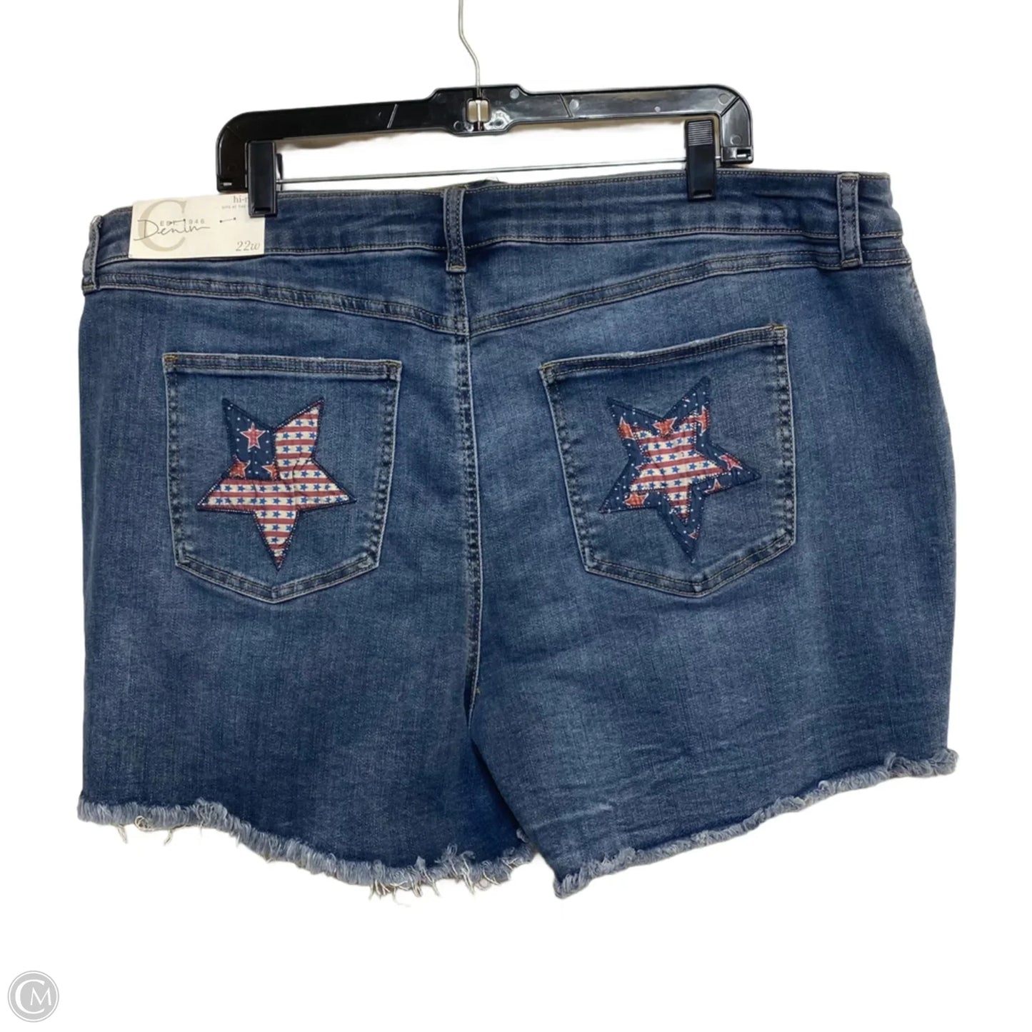 Shorts By Cato In Blue Denim, Size: 22