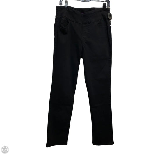 Jeans Straight By Gloria Vanderbilt In Black Denim, Size: 12