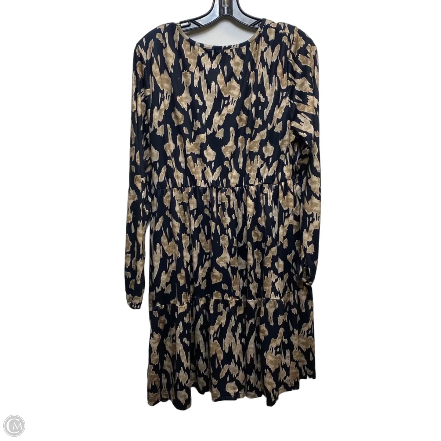 Dress Casual Short By Clothes Mentor In Blue & Tan, Size: Xl