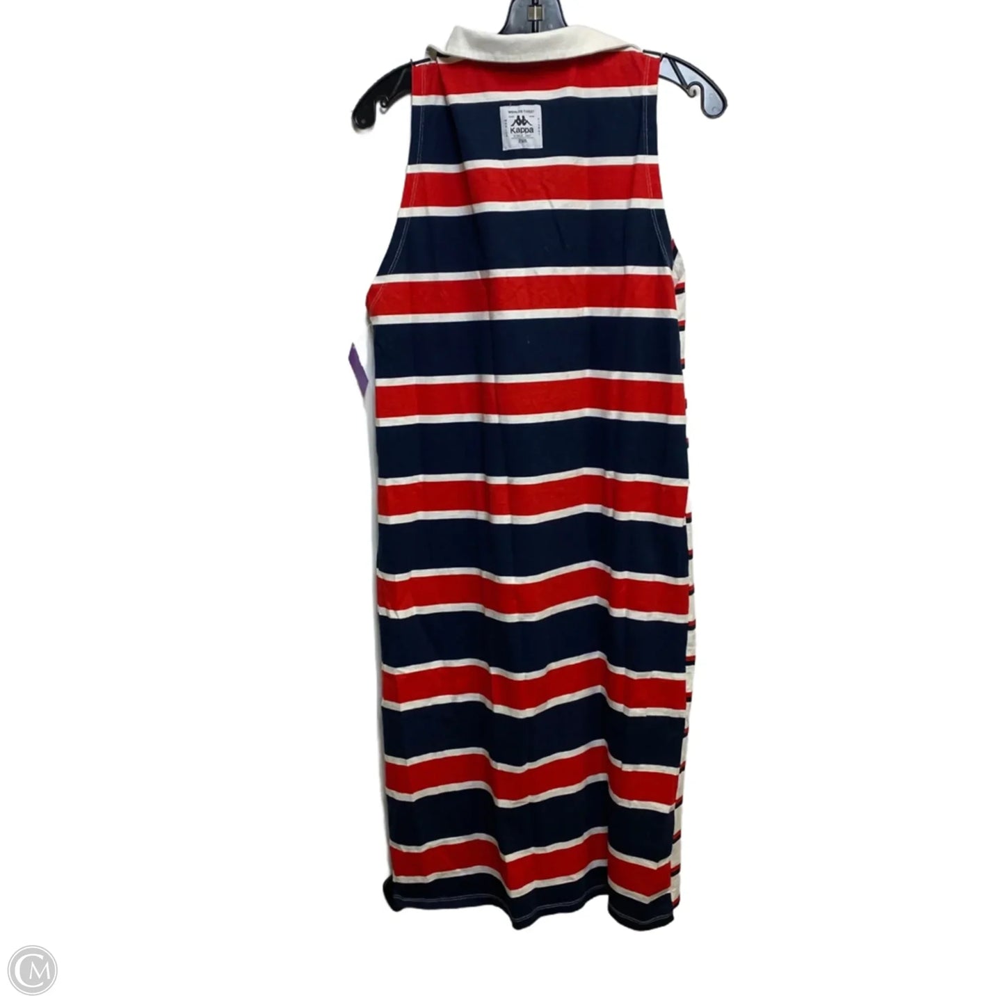 Dress Casual Midi By Zara In Blue & Red, Size: M