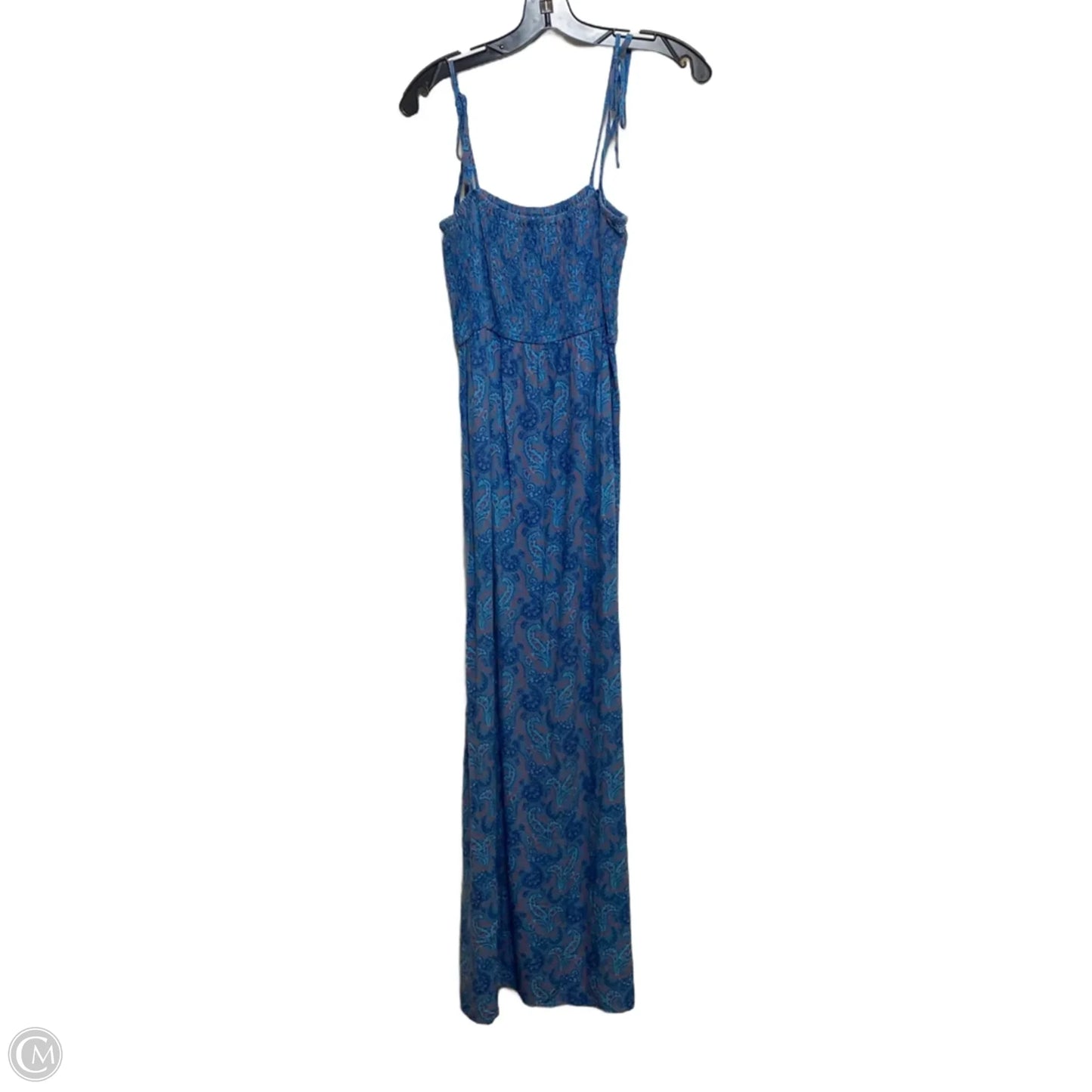 Dress Casual Maxi By Uniqlo In Blue & Pink, Size: S