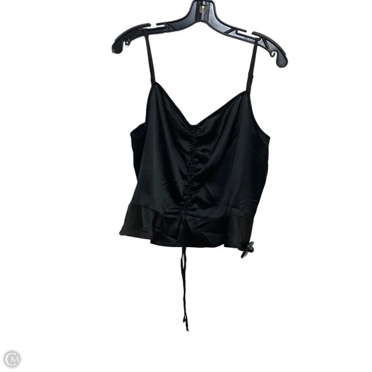 Top Sleeveless By Japna In Black, Size: L