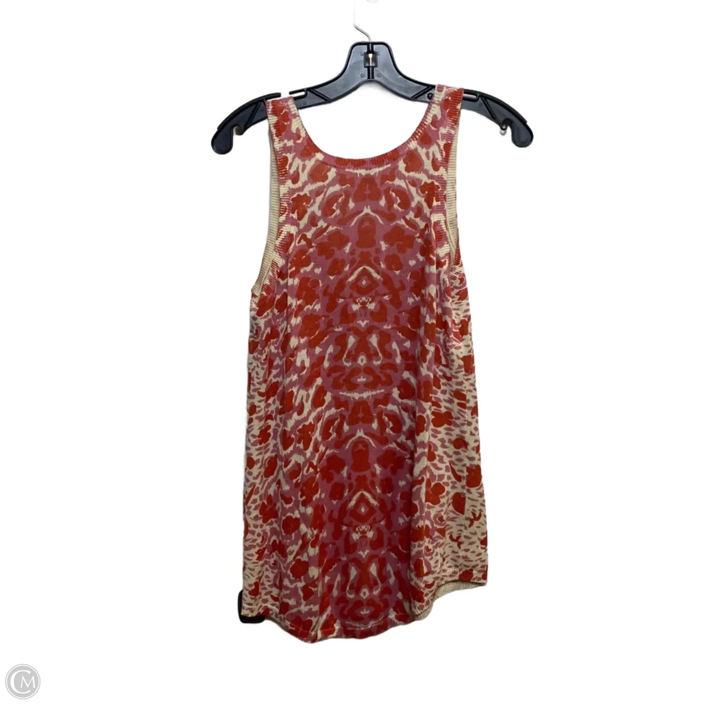 Top Sleeveless By Max Studio In Orange & Pink, Size: S