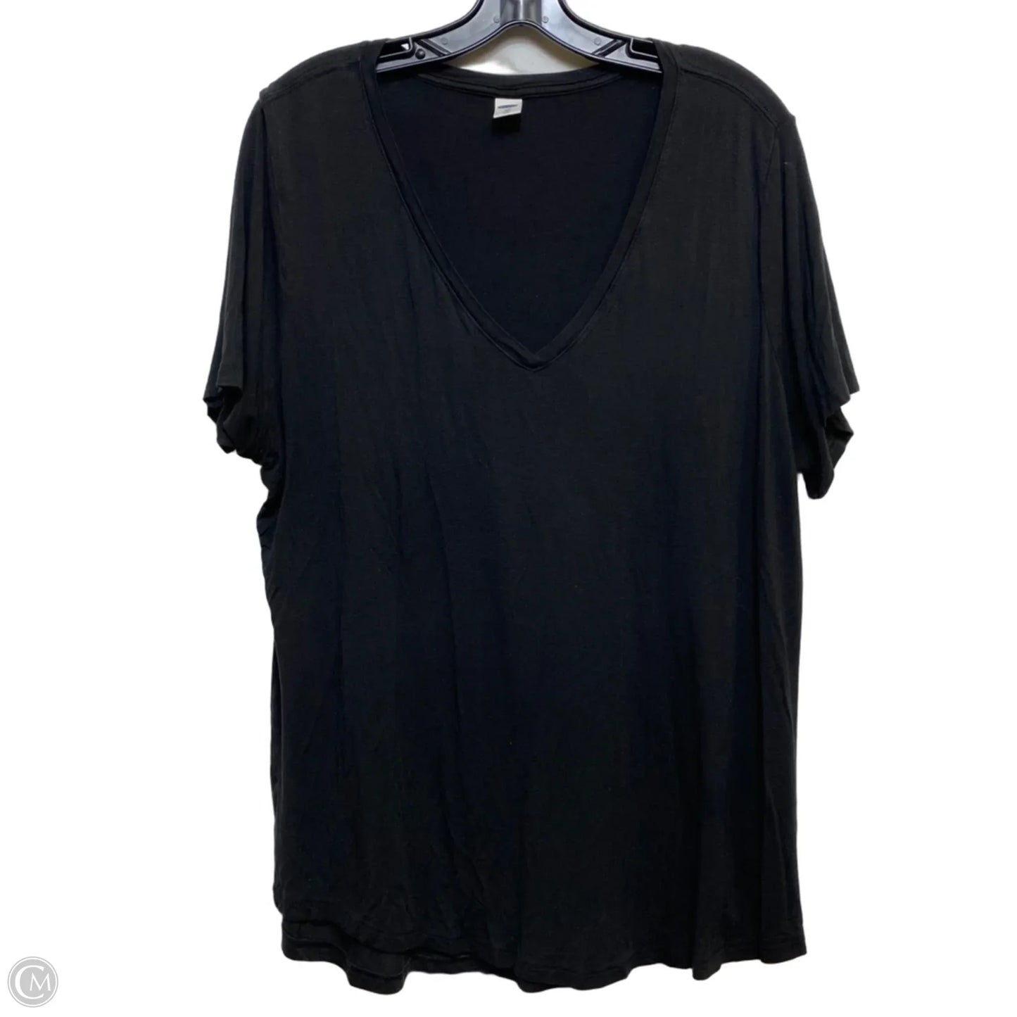 Top Short Sleeve Basic By Old Navy In Black, Size: Xl
