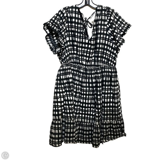 Dress Casual Short By Terra & Sky In Black & White, Size: 2x