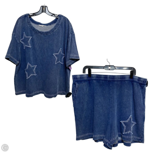 Shorts Set By Jane And Delancey In Blue, Size: Xl
