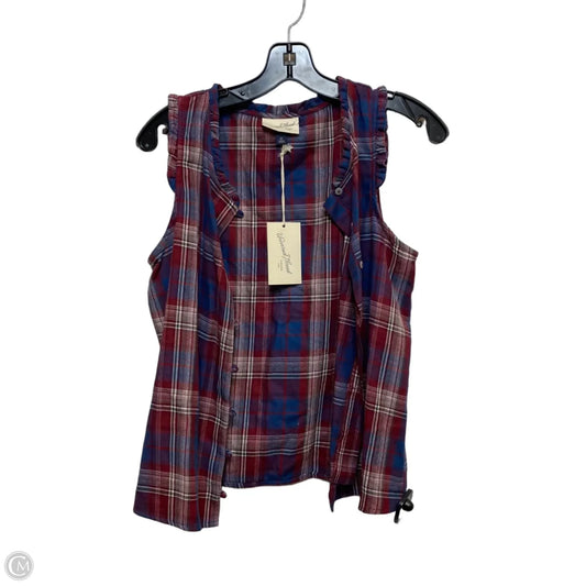 Top Sleeveless By Universal Thread In Blue & Red, Size: Xs