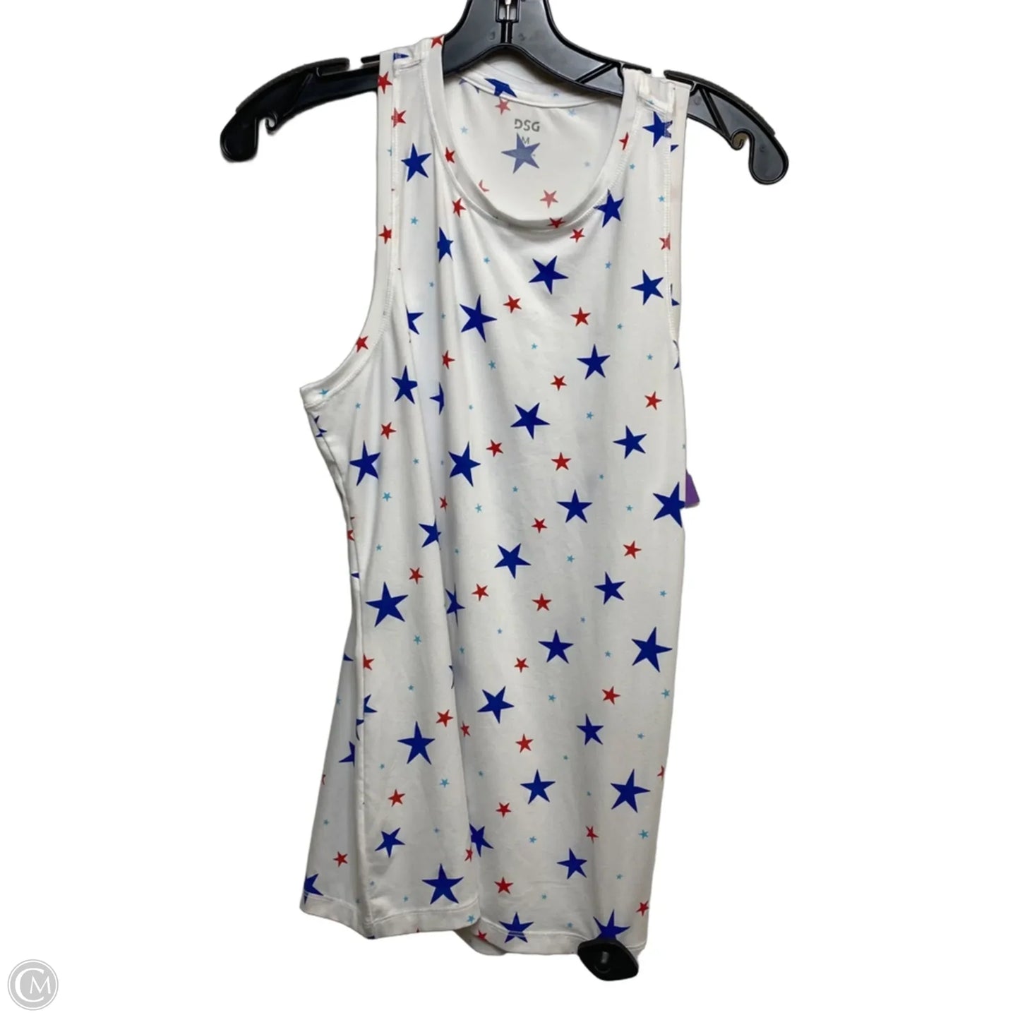 Athletic Tank Top By Clothes Mentor In Red & White, Size: M