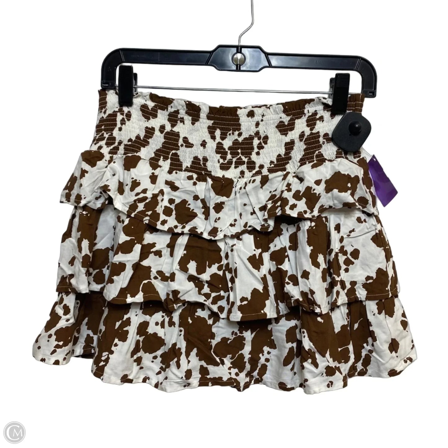Skort By Sincerely Jules In Brown & Cream, Size: M