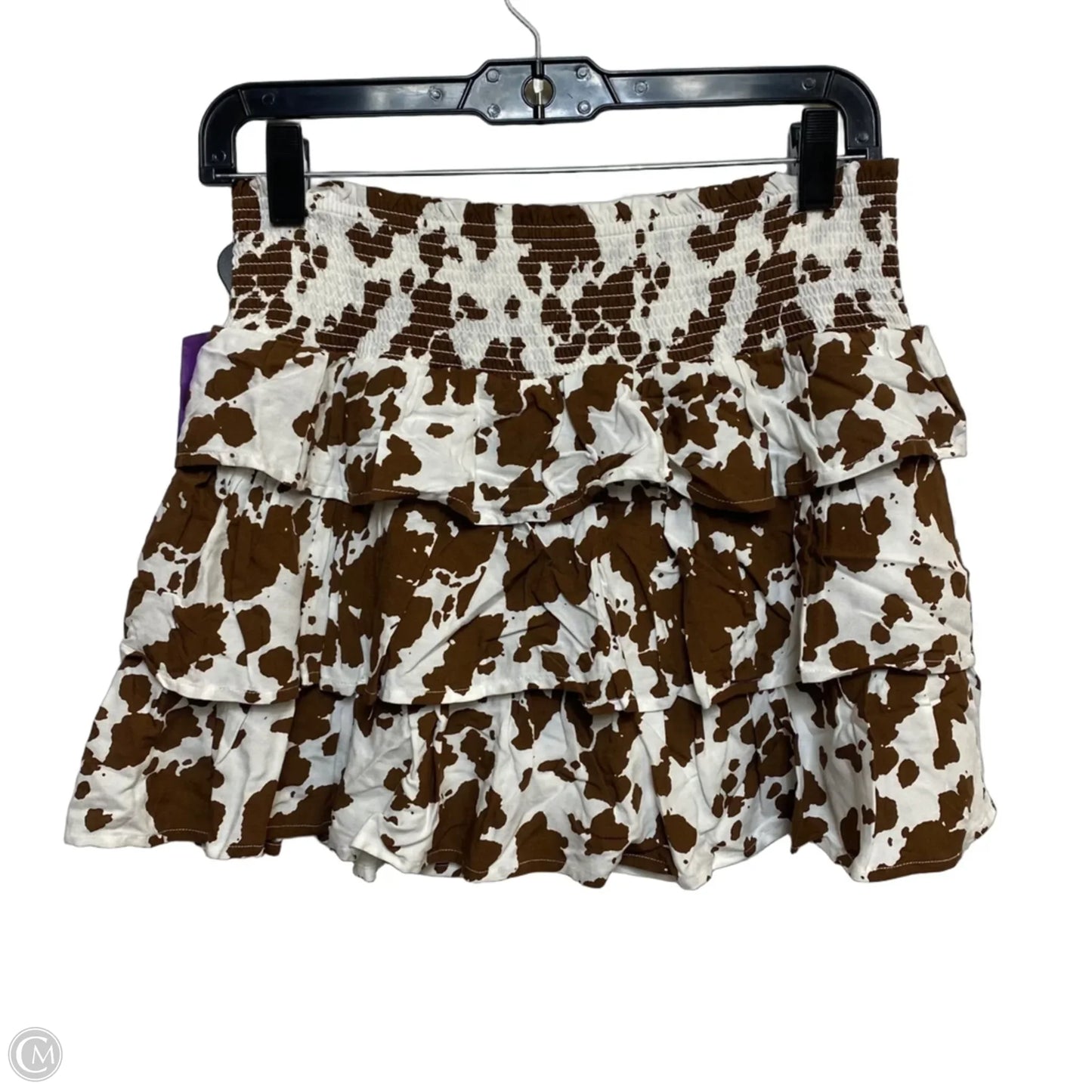 Skort By Sincerely Jules In Brown & Cream, Size: M