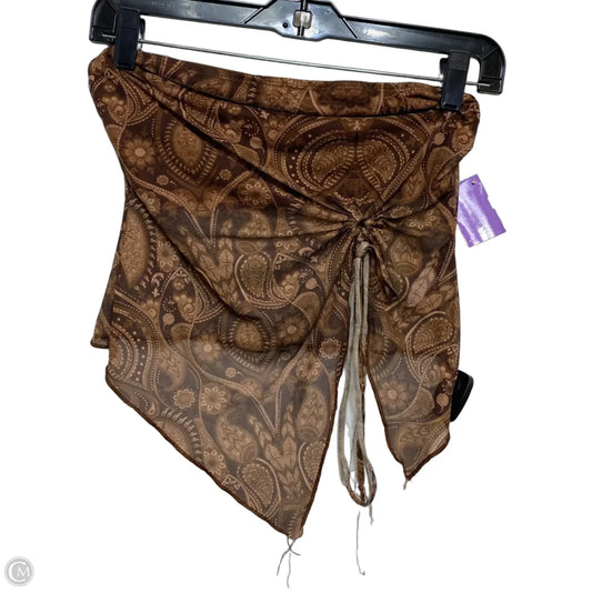 Top Sleeveless By Shein In Brown, Size: S