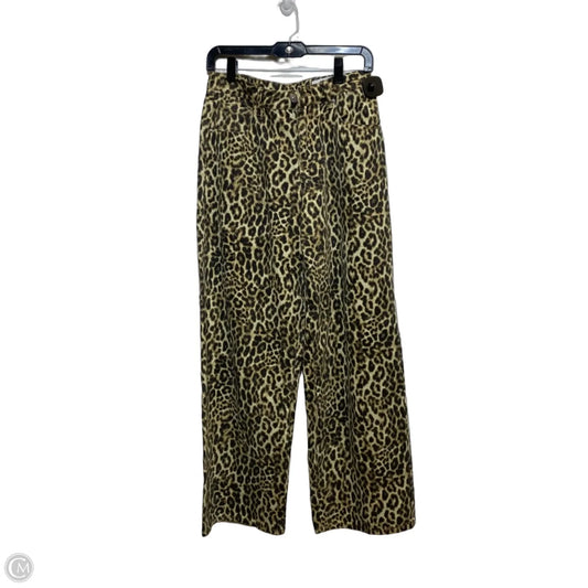 Jeans Wide Leg By Forever 21 In Animal Print, Size: 4