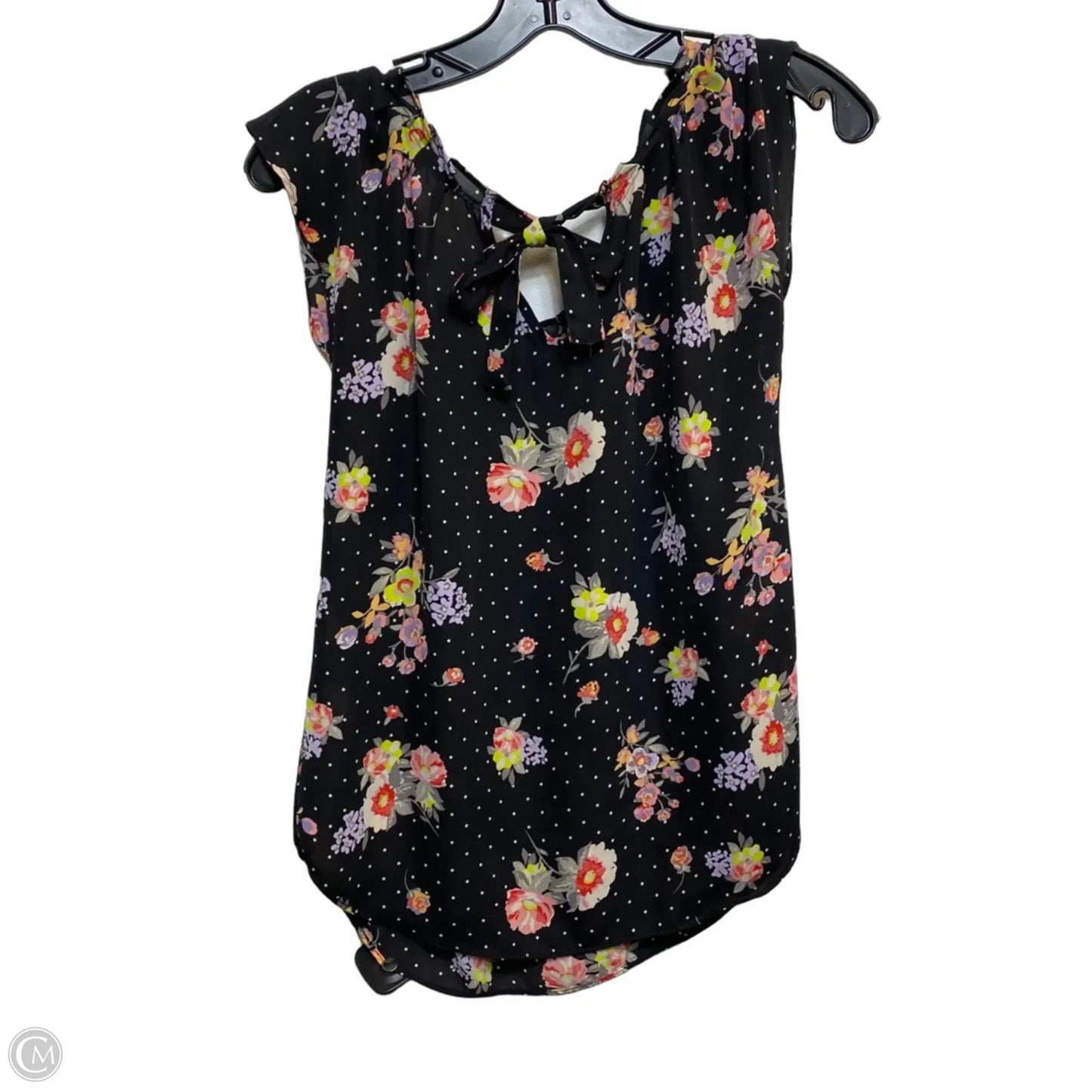 Top Sleeveless By Lc Lauren Conrad In Black & White, Size: Xs