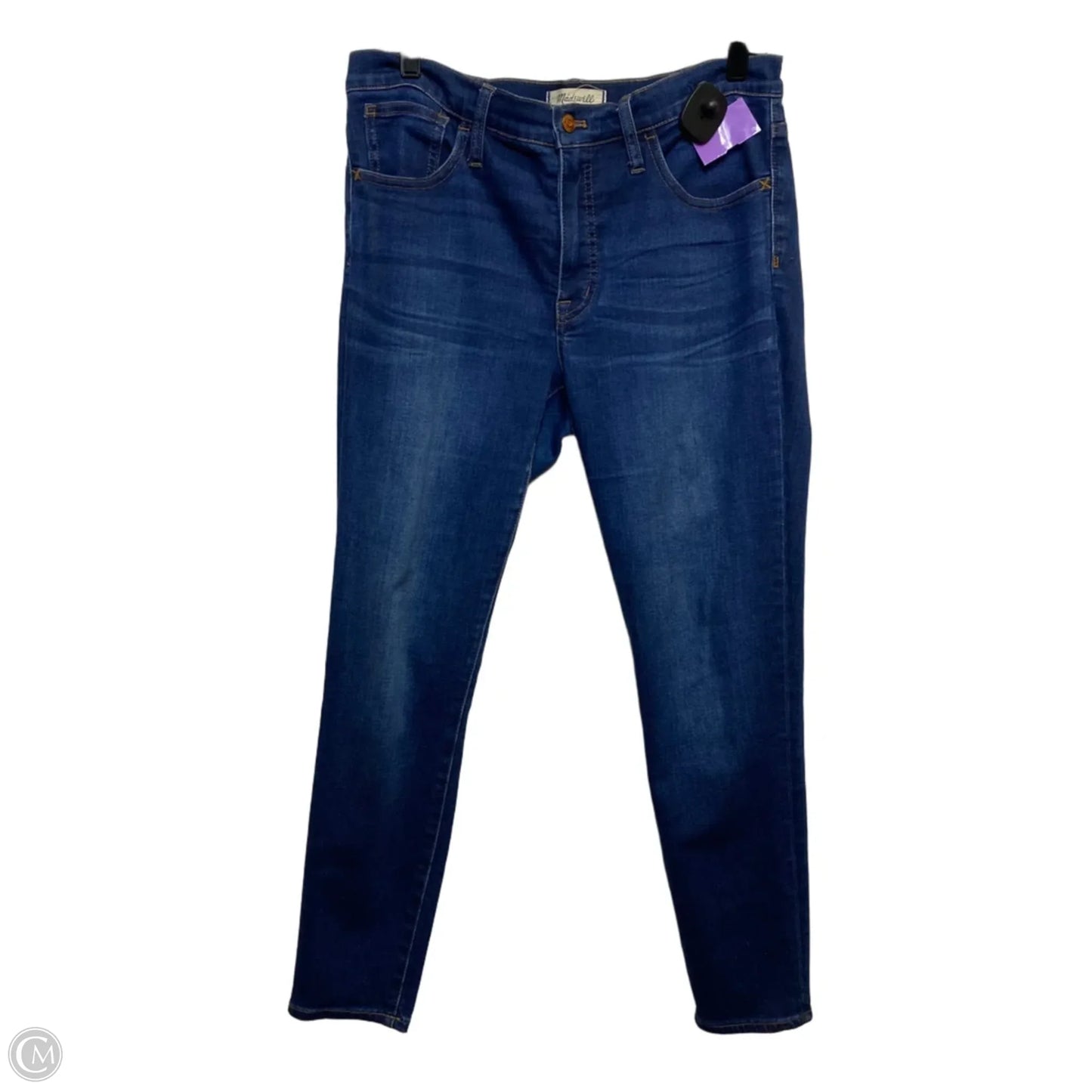 Jeans Skinny By Madewell In Blue Denim, Size: 10