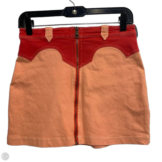Skirt Mini & Short By Bdg In Orange, Size: M