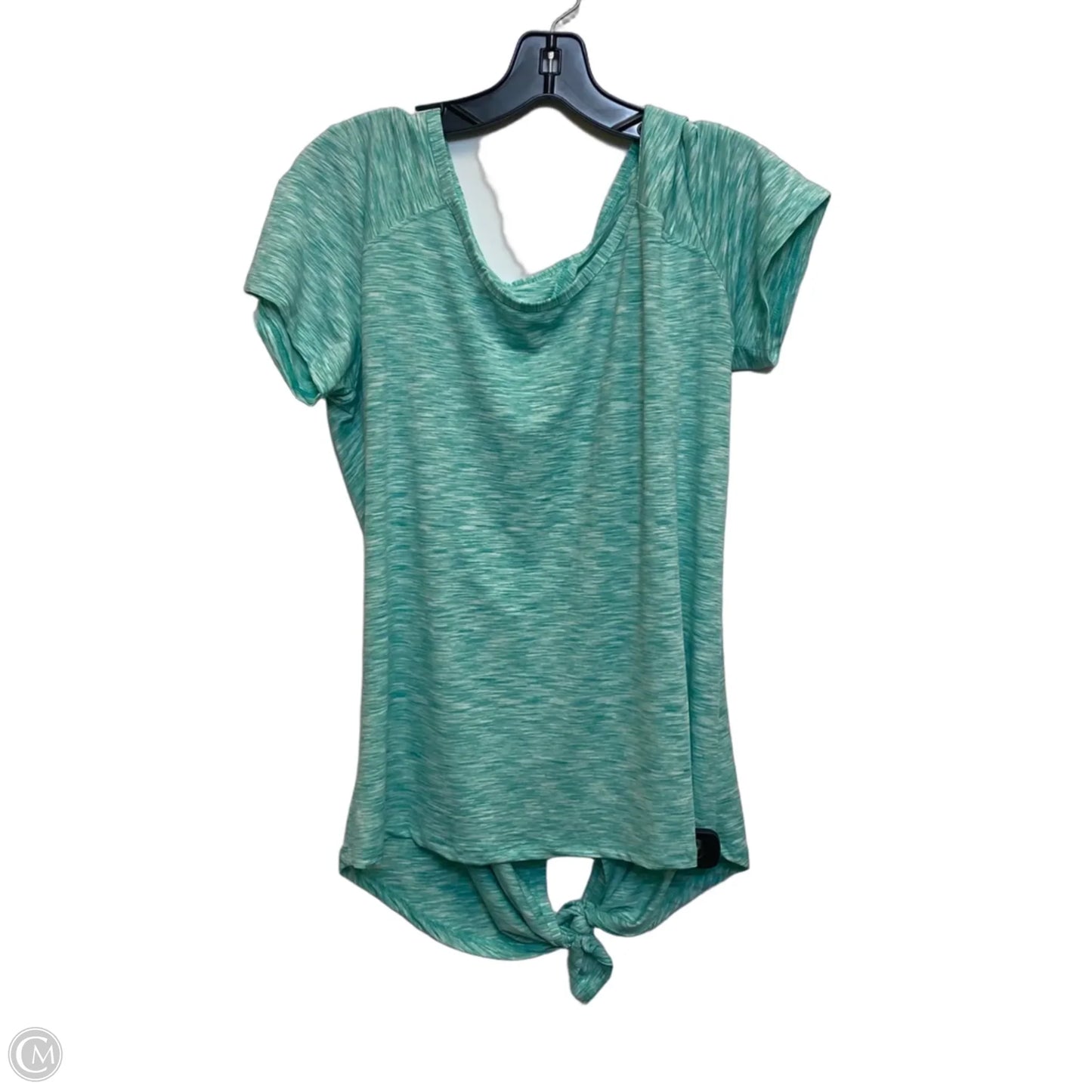 Athletic Top Short Sleeve By Bally In Green, Size: Xl