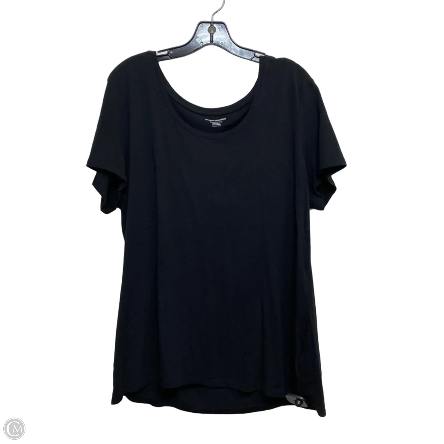 Top Short Sleeve By Amazon Essentials In Black, Size: Xxl