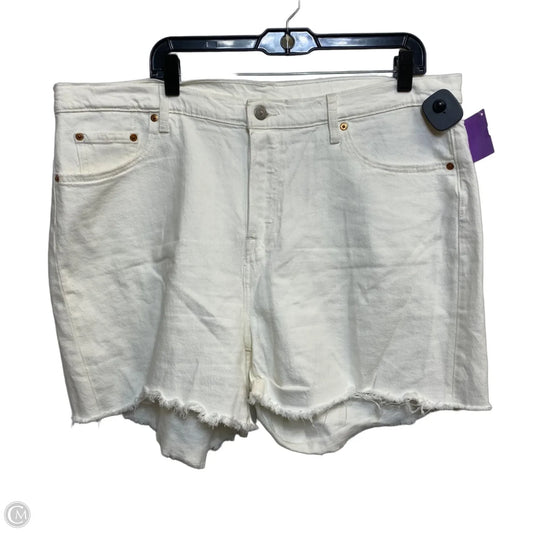 Shorts By Levis In White Denim, Size: 18