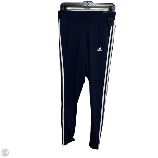 Athletic Leggings By Adidas In Blue, Size: 1x