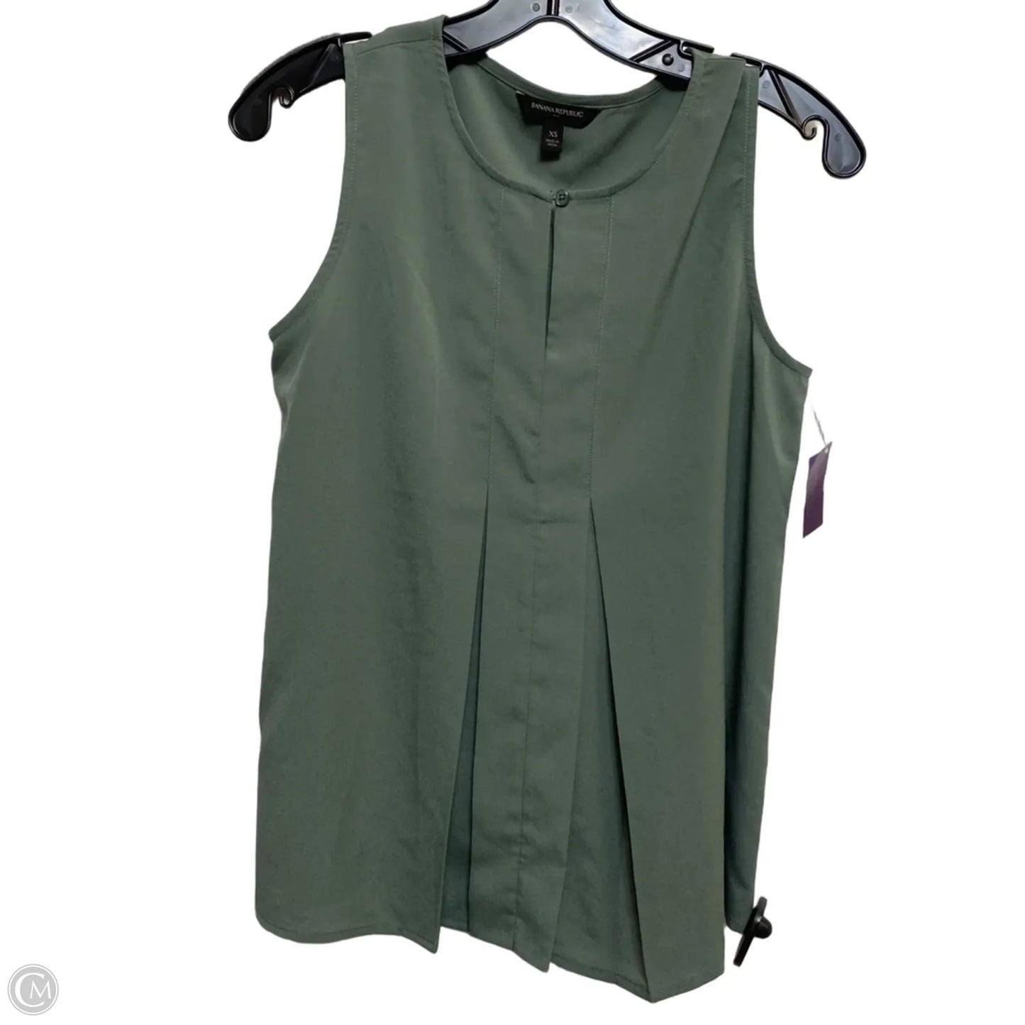 Top Sleeveless By Banana Republic In Green, Size: Xs