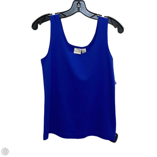 Top Sleeveless Basic By Chicos In Blue, Size: M