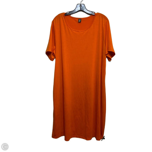Dress Casual Short By Shein In Orange, Size: 2x