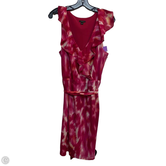 Dress Casual Short By Ann Taylor In Pink, Size: L