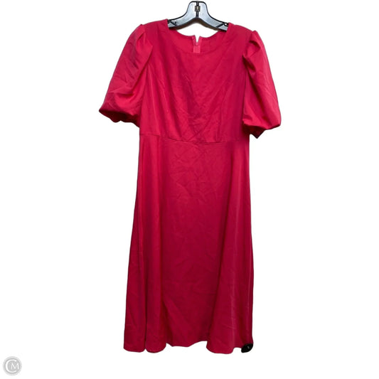 Dress Casual Midi By Shein In Pink, Size: M