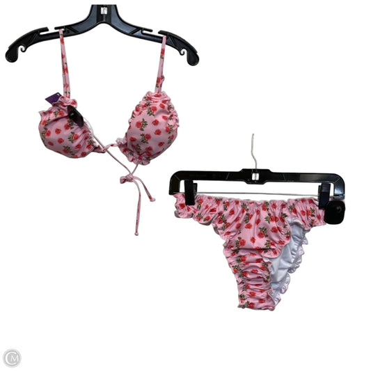 Swimsuit 2pc By Clothes Mentor In Pink, Size: L