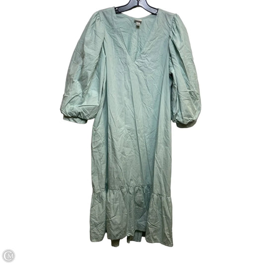 Dress Casual Midi By A New Day In Green, Size: L