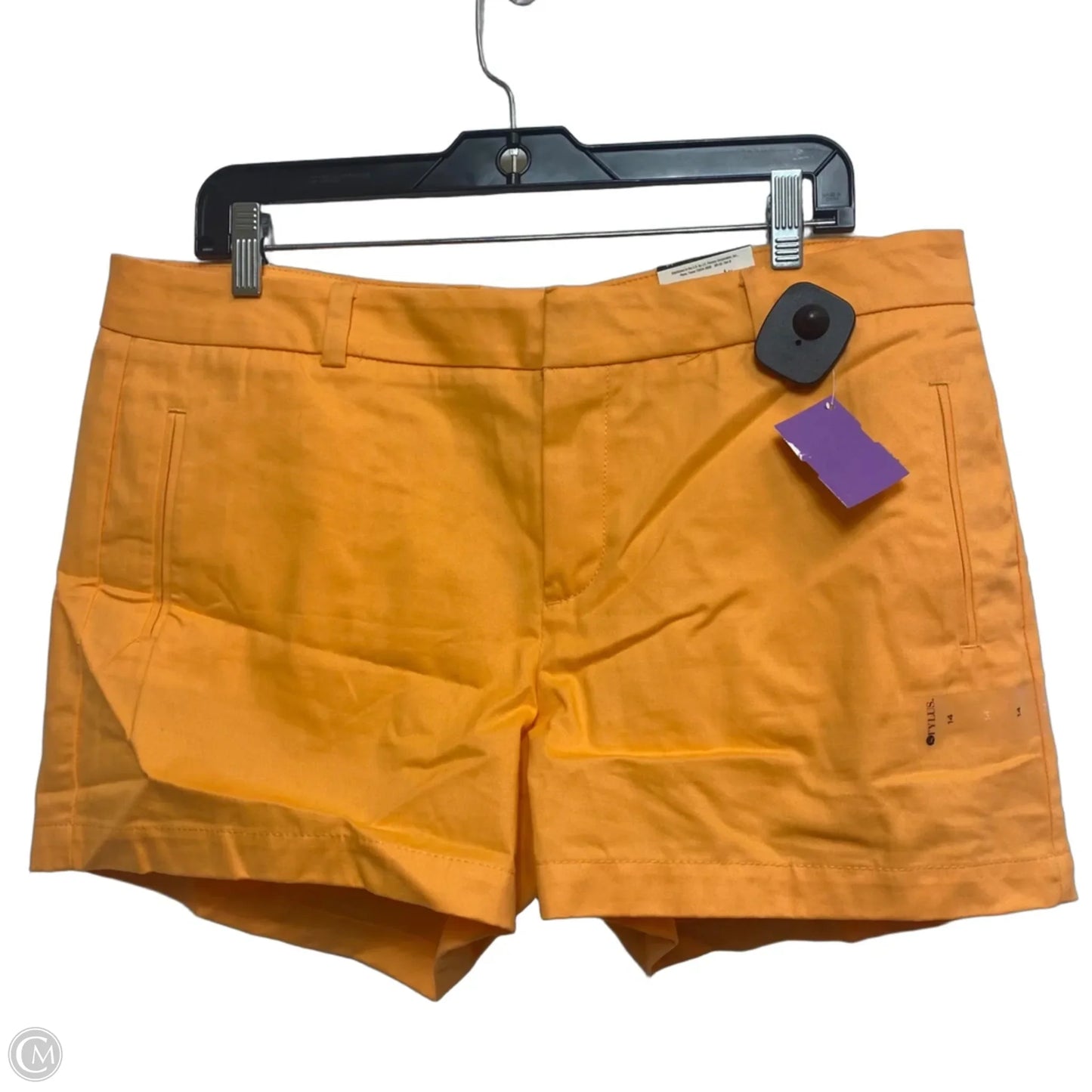 Shorts By Stylus In Orange, Size: 14