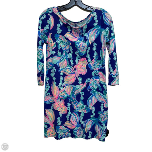Dress Designer By Lilly Pulitzer In Blue & Pink, Size: Xs