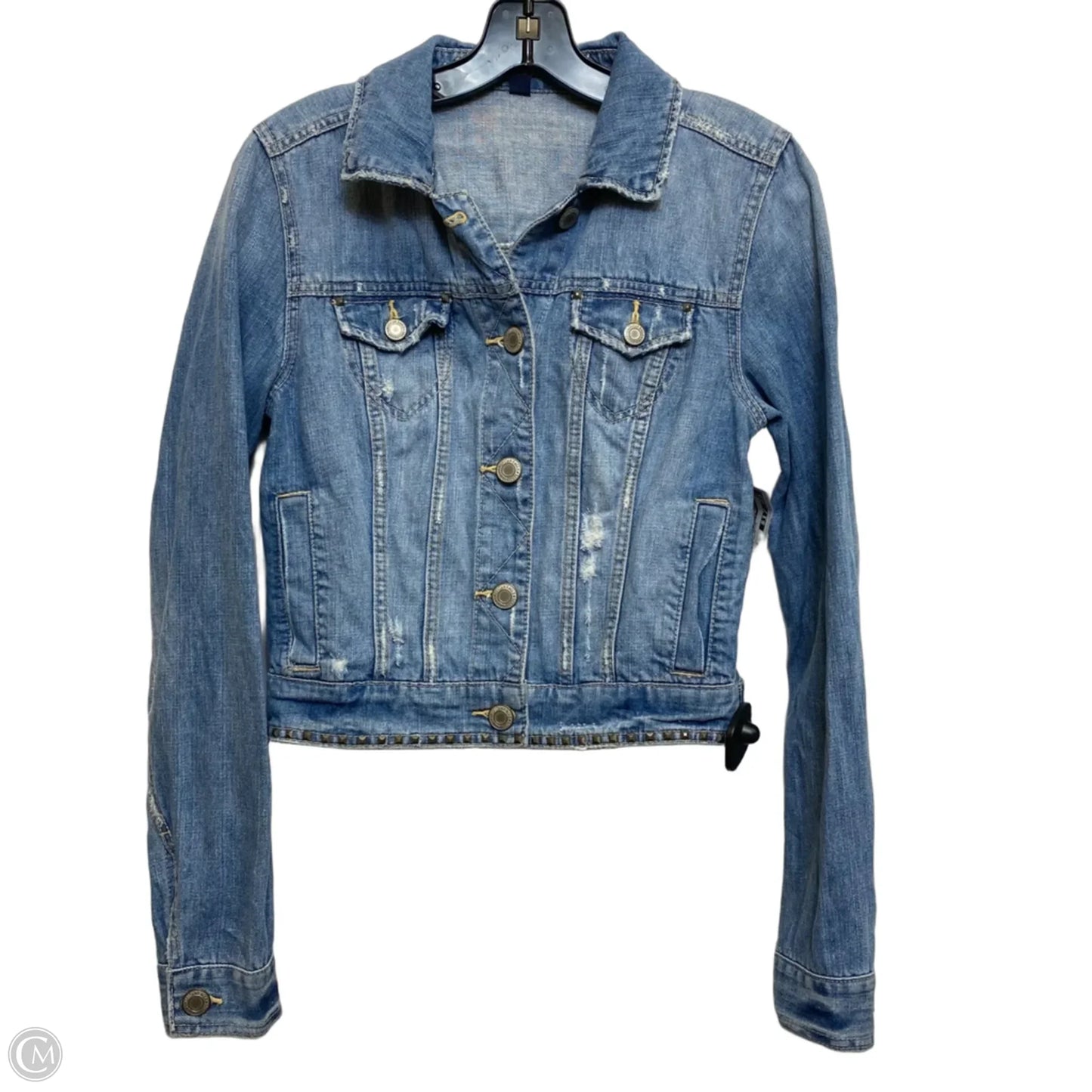 Jacket Denim By American Eagle In Blue Denim, Size: M