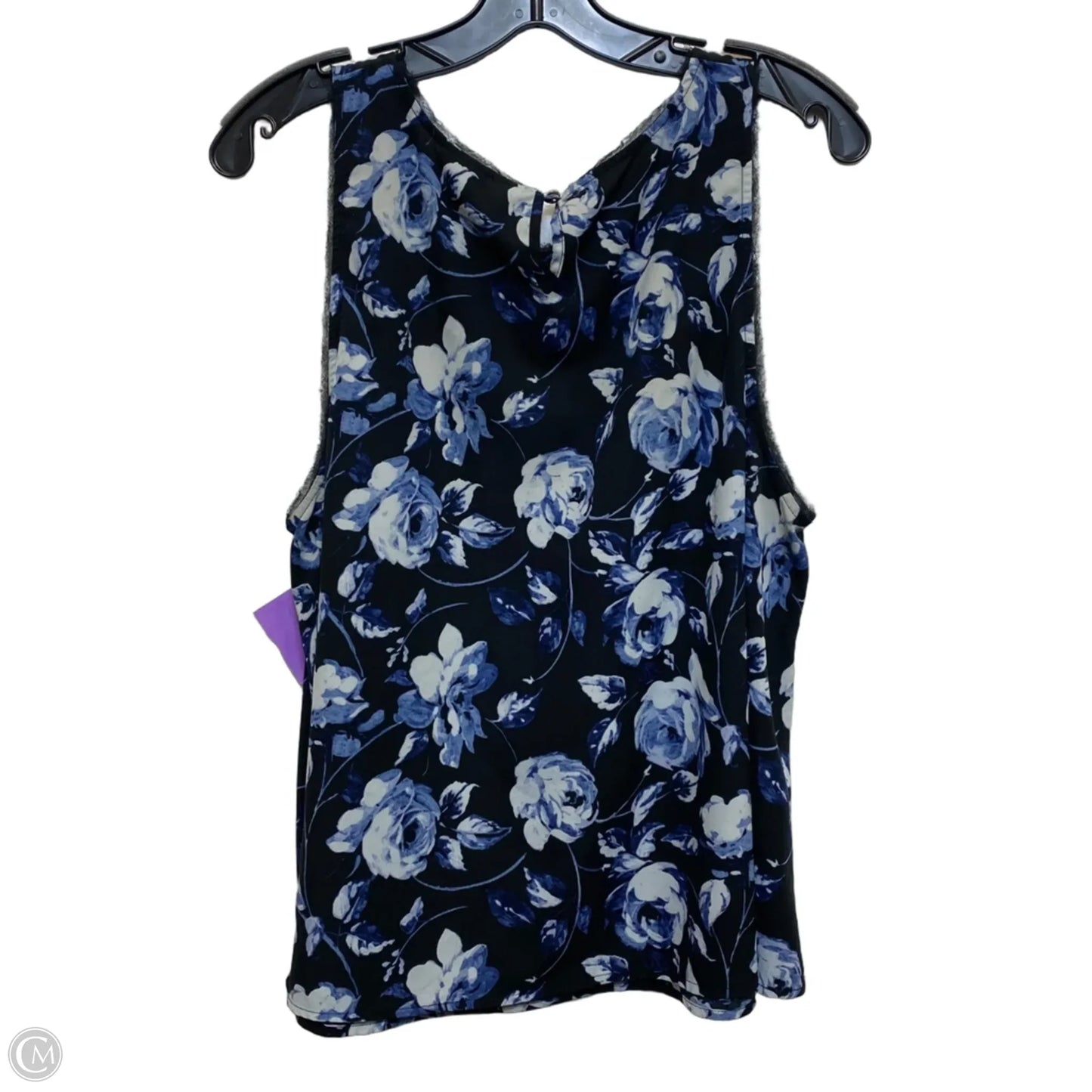 Top Sleeveless By A New Day In Black & Blue, Size: Xxl