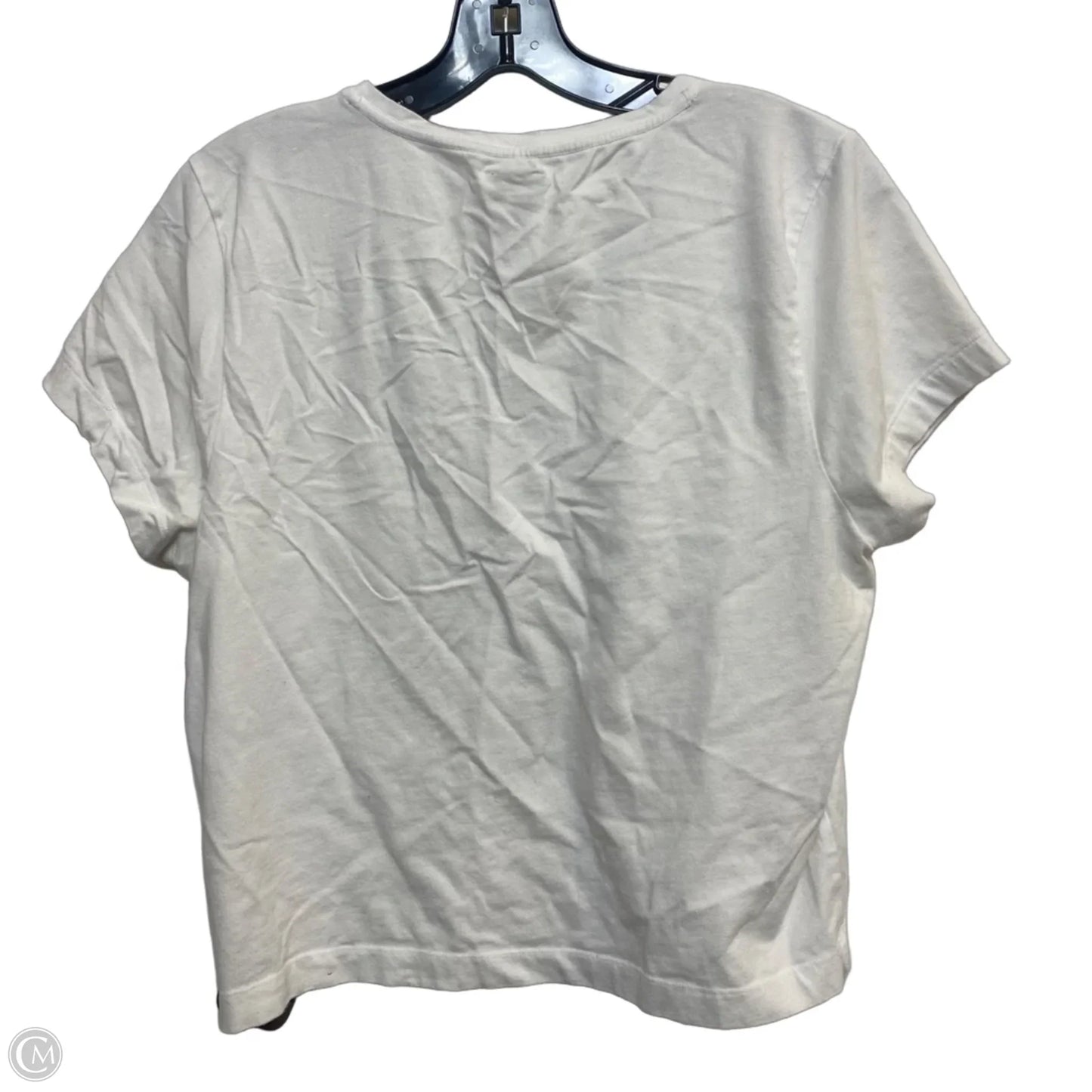 Top Short Sleeve By Maeve In White, Size: Xl