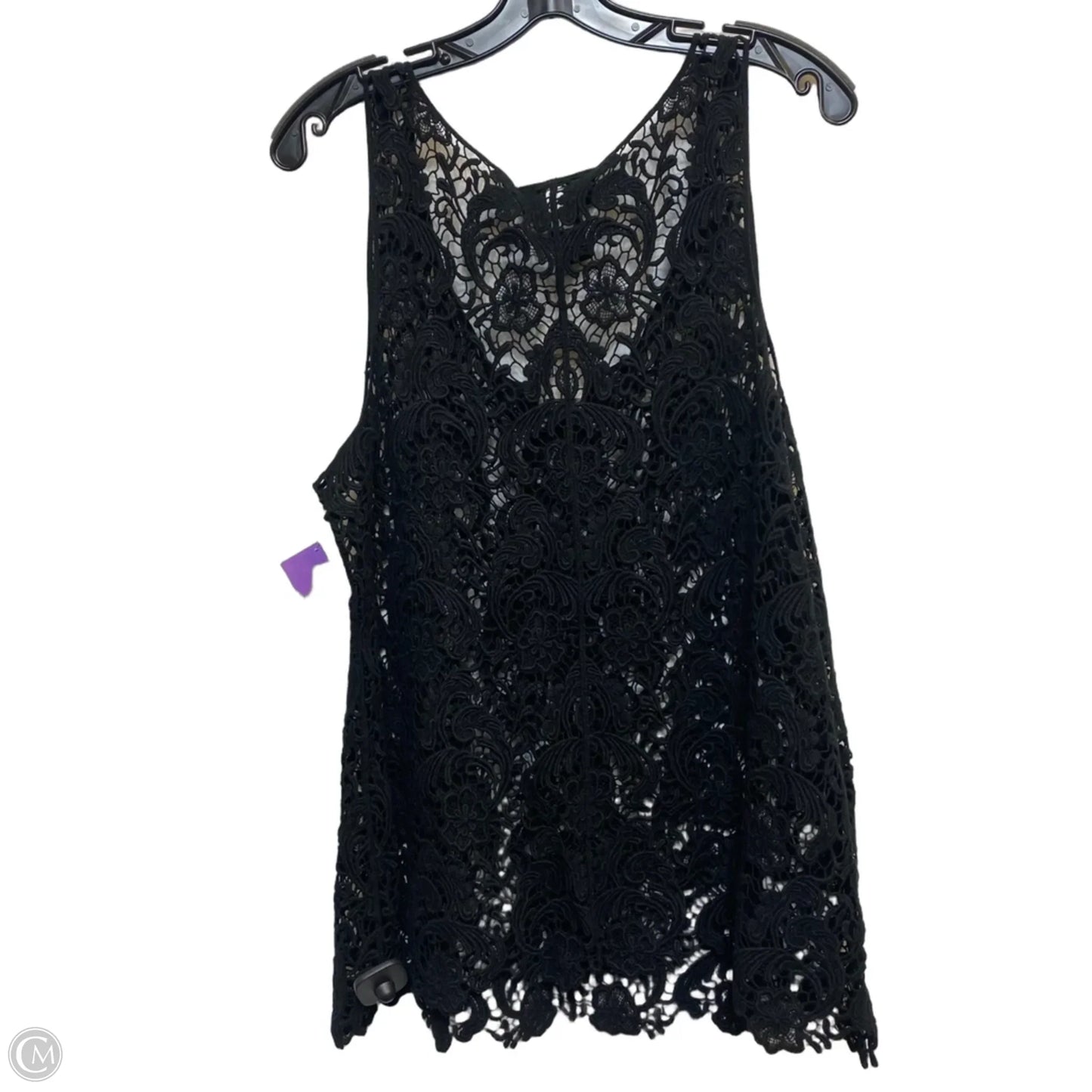 Top Sleeveless By Lane Bryant In Black, Size: 1x