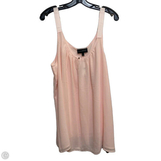 Top Sleeveless By Lane Bryant In Pink, Size: 3x