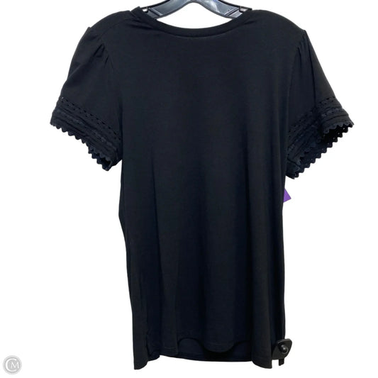 Top Short Sleeve By Crown And Ivy In Black, Size: M