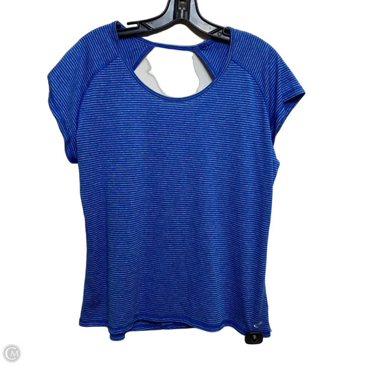 Athletic Top Short Sleeve By Champion In Blue, Size: Xl