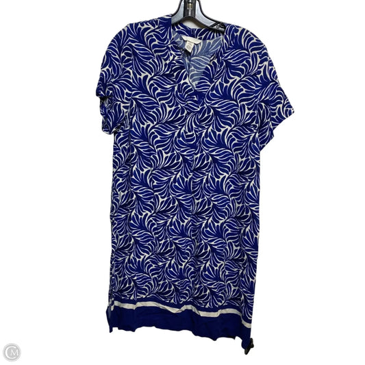 Dress Casual Short By H&m In Blue & White, Size: S