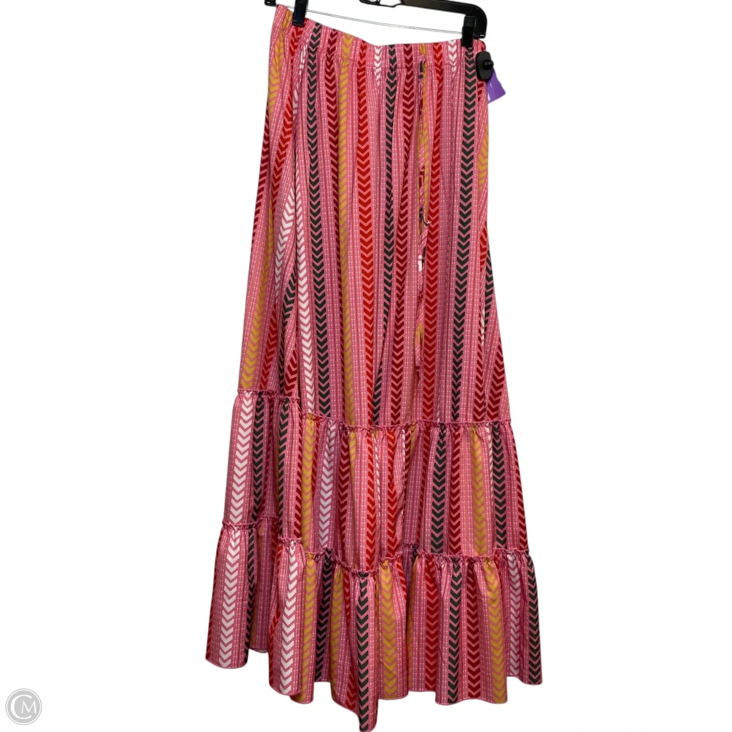 Skirt Maxi By 12th Tribe In Pink & Red, Size: L
