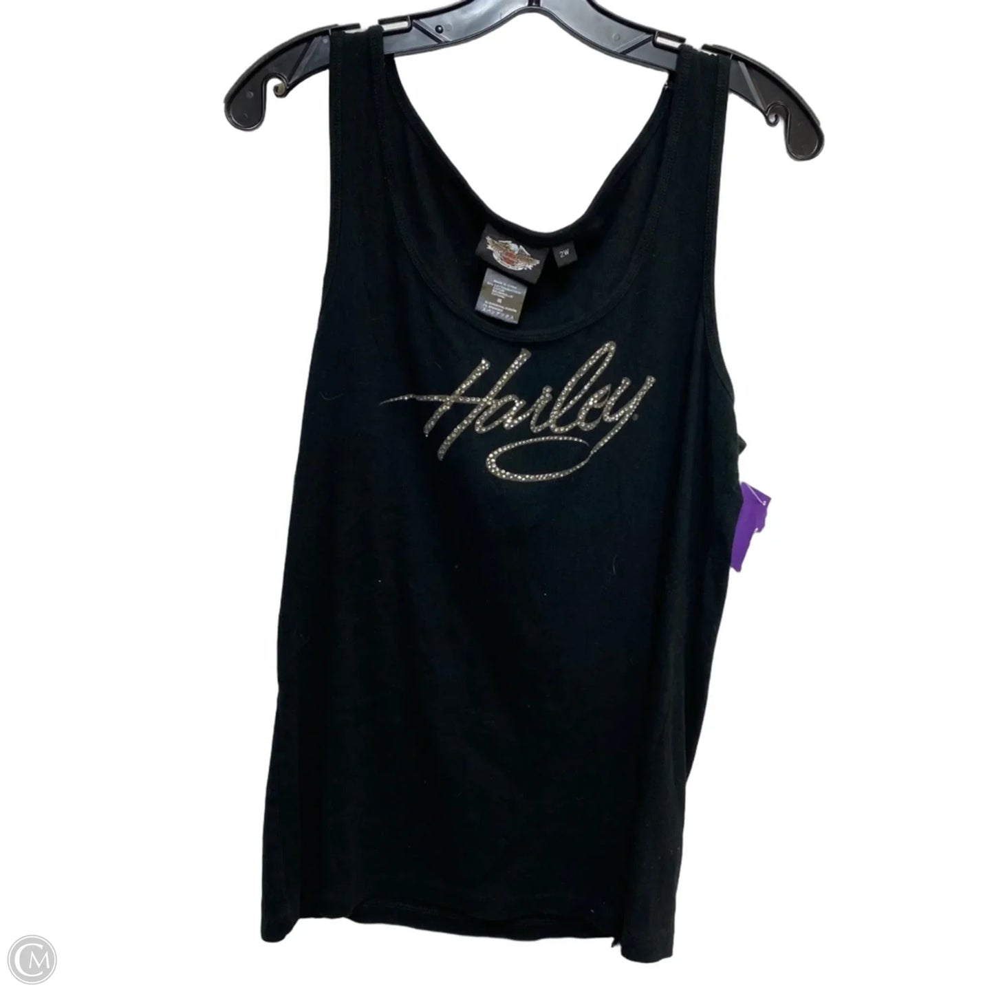 Top Sleeveless By Harley Davidson In Black, Size: 2x