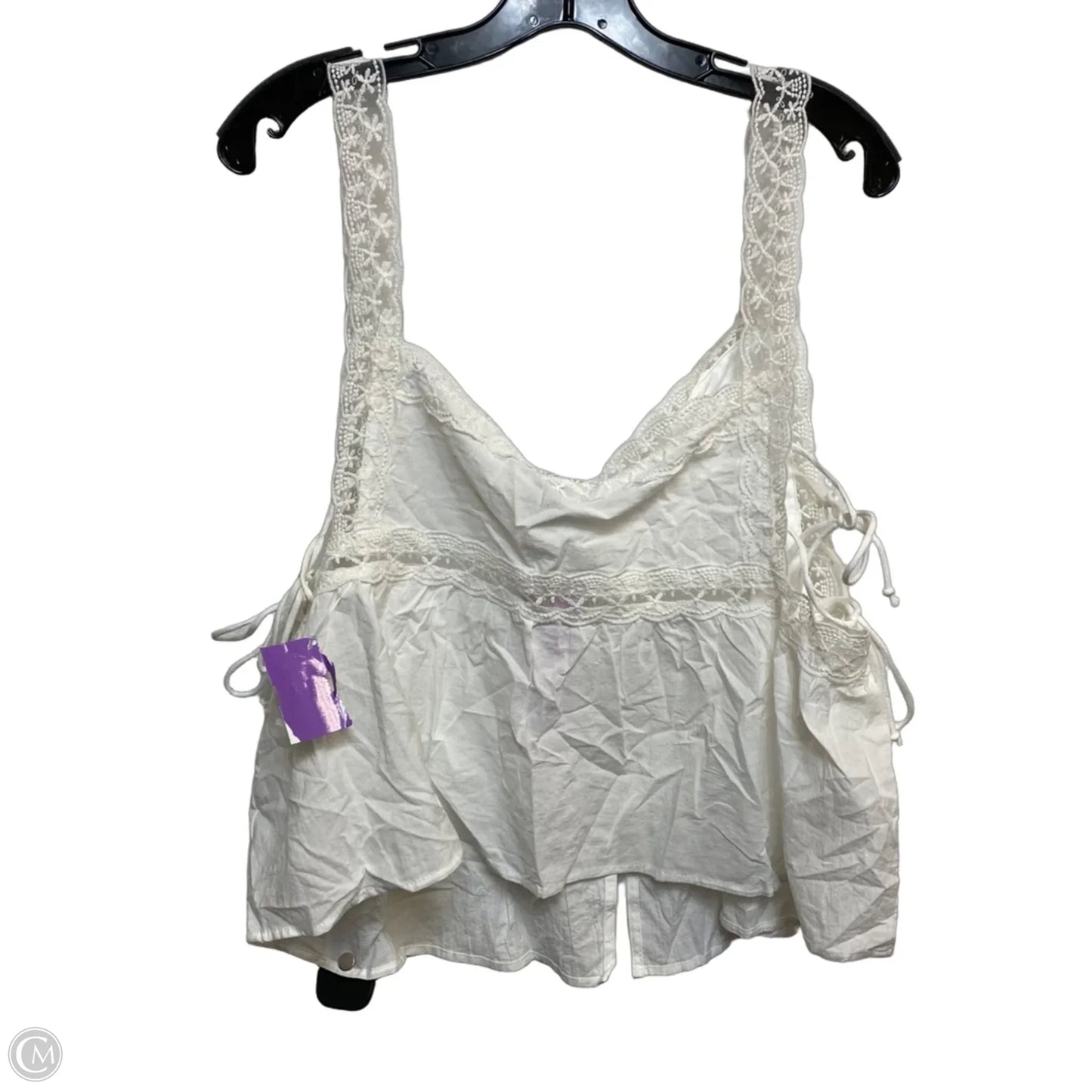 Top Sleeveless By Wild Fable In White, Size: L